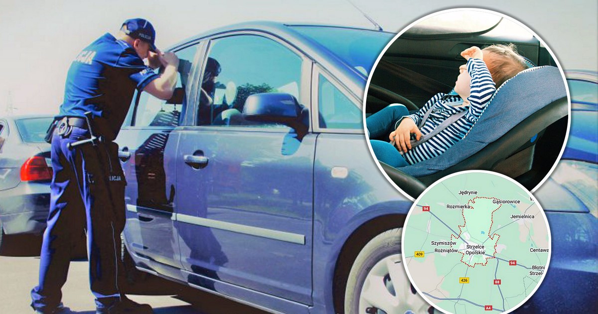 Pukali w szybę, ale dzieci miały zamknięte oczy i nie reagowały. Dramat na parkingu przed sklepem