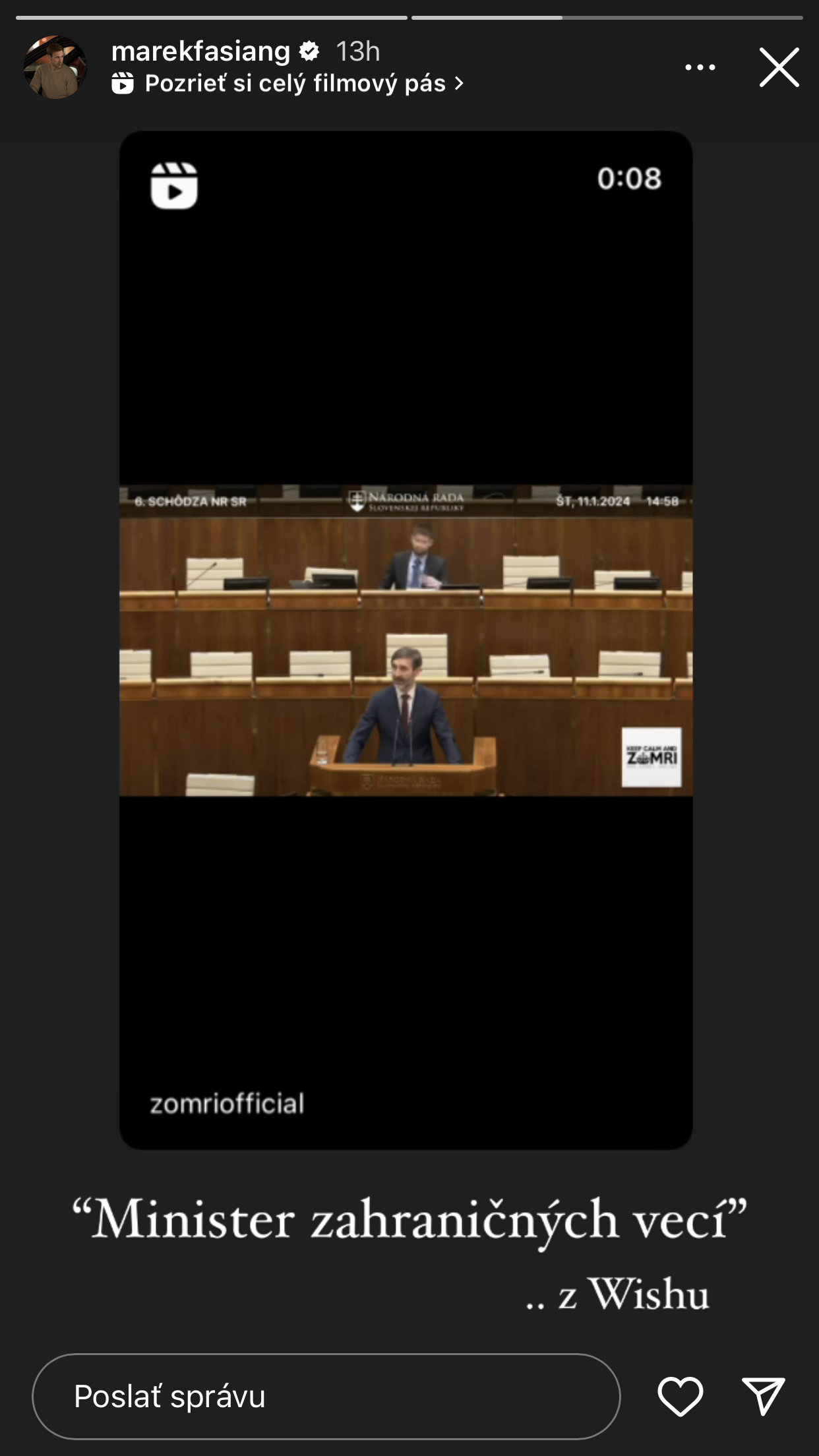Herec Marek Fašiang vysmial Juraja Blanára.
