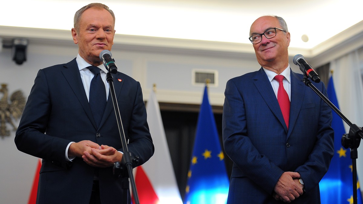 Premier Donald Tusk i lider Lewicy Włodzimierz Czarzasty