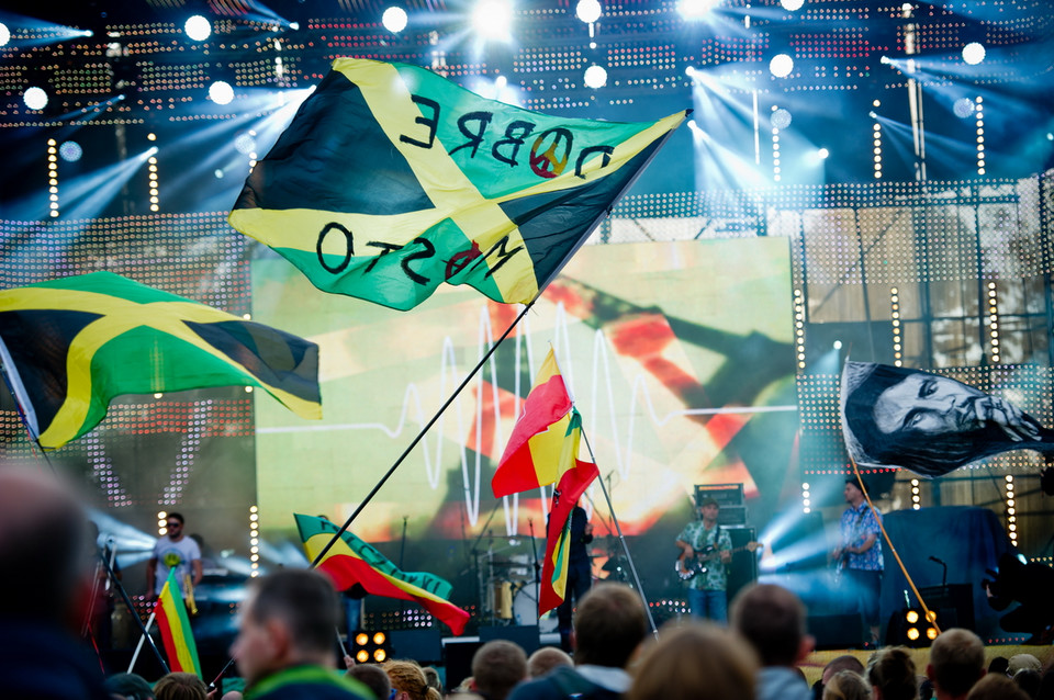 Publiczność drugiego dnia Ostróda Reggae Festival 2014