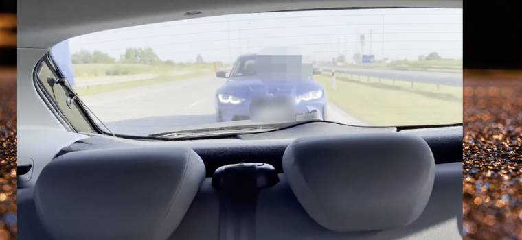 Kierowca BMW M3 siał terror na autostradzie A1. Wszystko się nagrało [WIDEO]