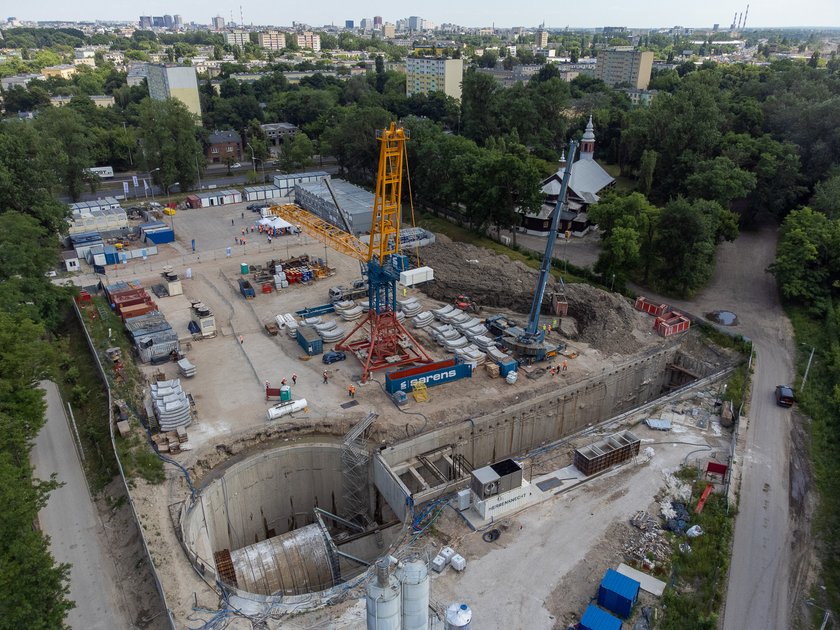 Protest podwykonawców na budowie tunelu średnicowego. "Nie płacą nam od marca"