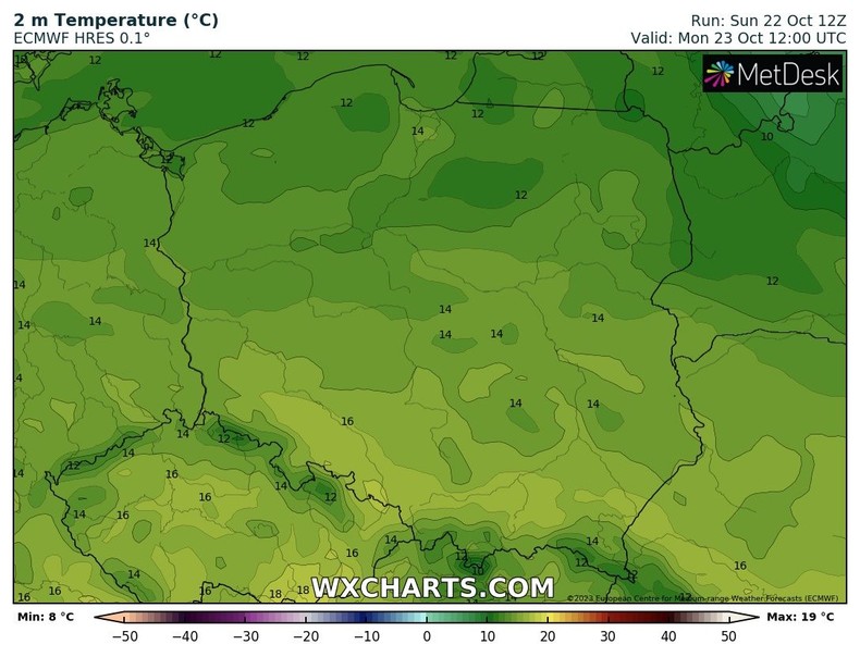 Temperatura wzrośnie dziś do 17 st. C