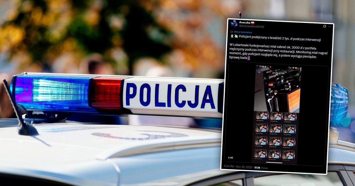 Policjant miał się zachować karygodnie. Światło dzienne ujrzało nagranie