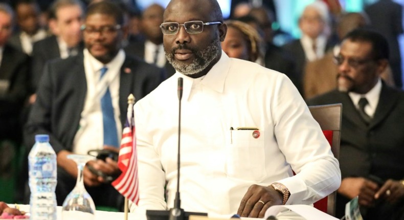 Liberian President, George Weah