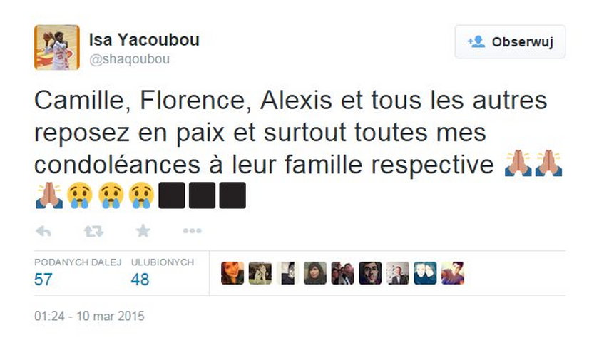 Kondolencja z całego świata po śmierci sportowców z Francji!