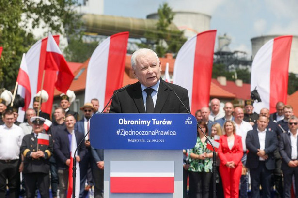Jarosław Kaczyński w Bogatyni