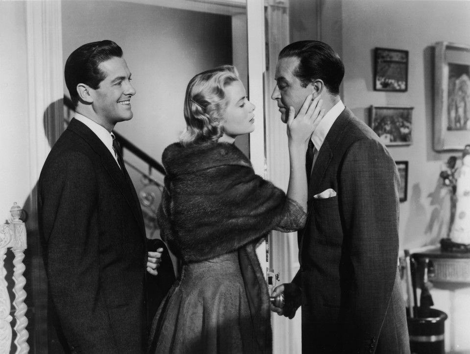 Grace Kelly, Robert Cummings i Ray Milland w filmie "M jak morderstwo", 1954