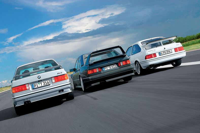 BMW M3 kontra Mercedes 190 E 2.5-16 Evo II i Ford Sierra Cosworth