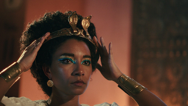 "Królowa Kleopatra" - slajd z filmu
