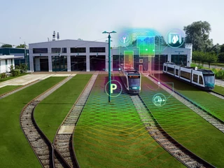 Cyfrowa zajezdnia Siemens Mobility w Poczdamie (wizualizacja)