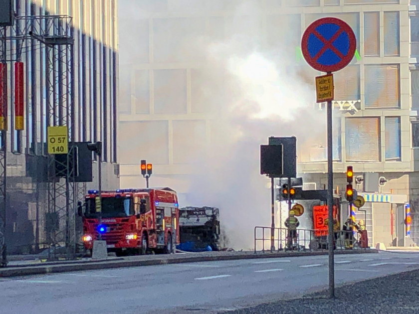 Potężna eksplozja w stolicy Szwecji. Wybuchł autobus