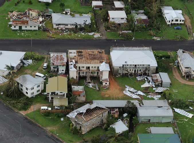 Widok z powietrza na Tully