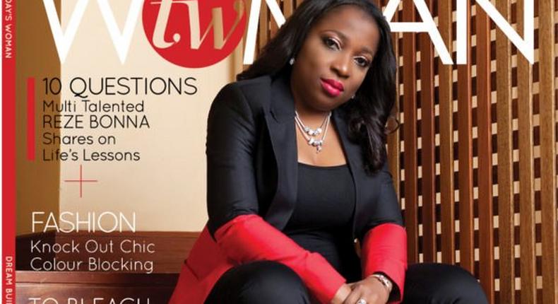 Bukunola Gadzama on the cover of TW magazine 