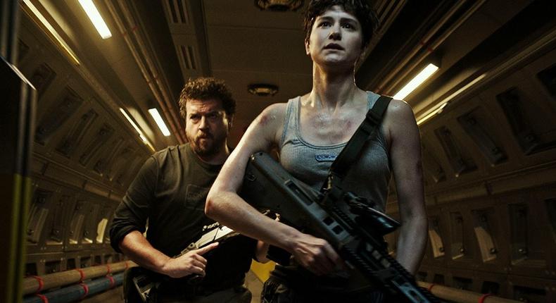 Danny McBride and Katherine Waterson in Alien: Covenant.