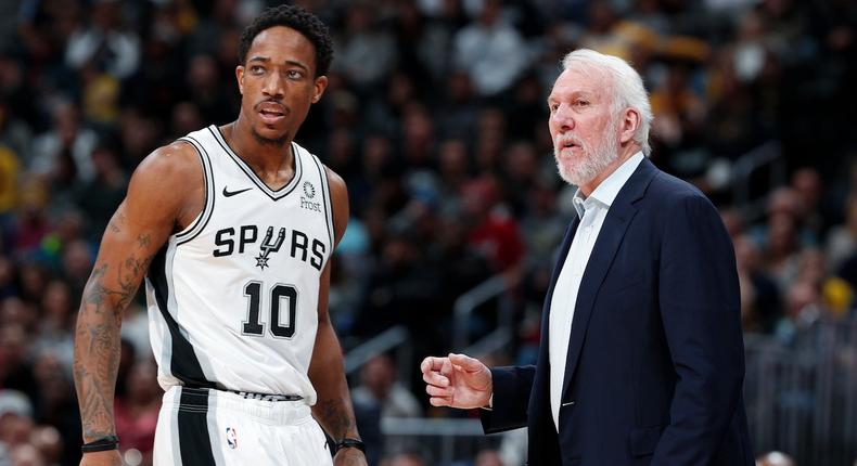 demar derozan gregg popovich