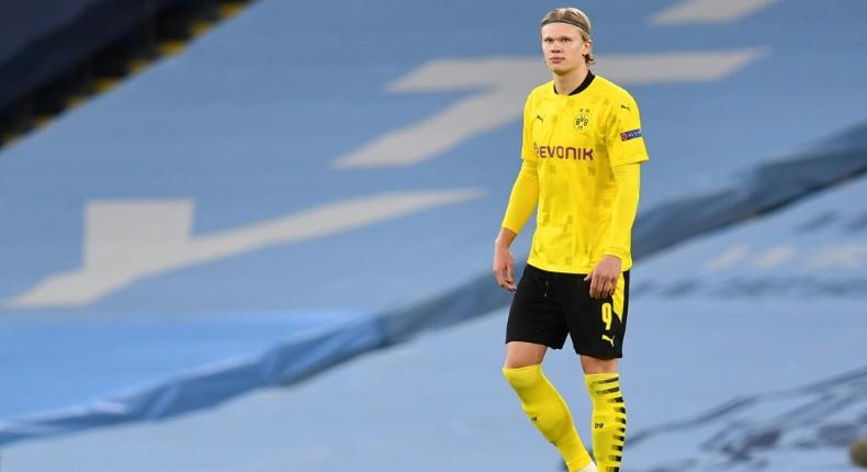 Erling Haaland was asked to sign an autograph for the assistant referee after Borussia Dortmund's 2-1 Champions League defeat to Manchester City