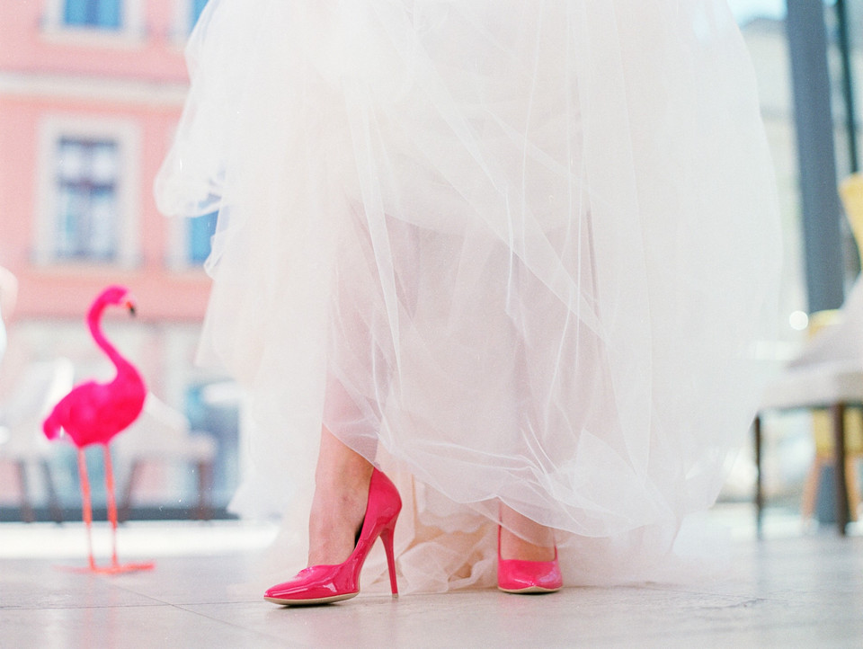 Ślub i wesele inspirowane flamingami