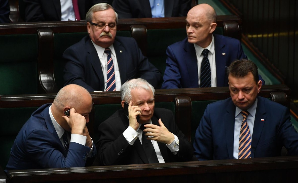 Joachim Brudziński, Jarosław Kaczyński i Mariusz Błaszczak