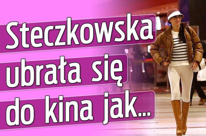 Steczkowska ubrała się do kina jak...