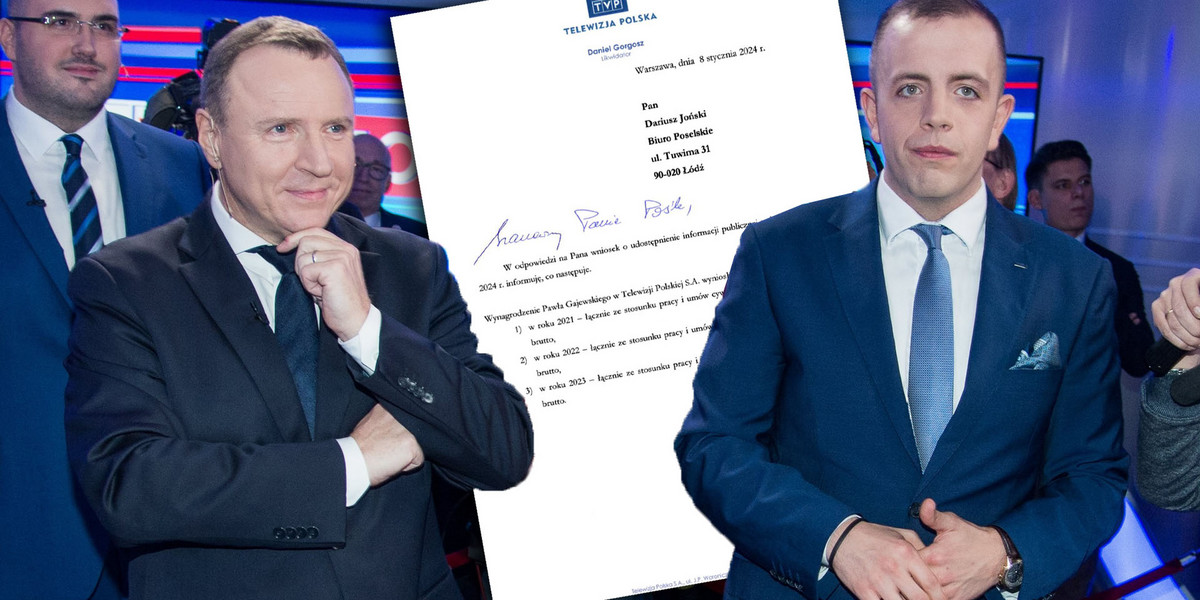 Dariusz Joński ujawnił zarobki "prawej ręki" Jacka Kurskiego w TVP.