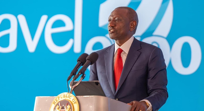 President William Ruto during the opening of the Magical Kenya Travel Expo on October 2, 2024,