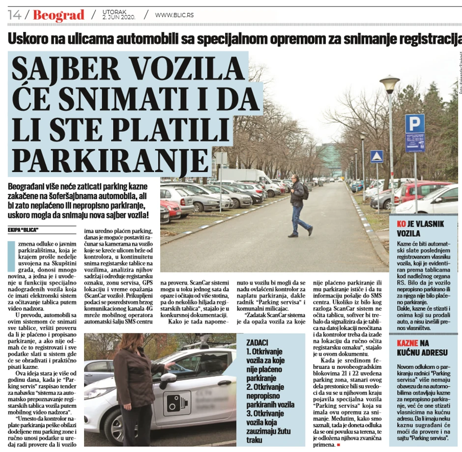 "Blic" najavio uvođenje sajber vozila