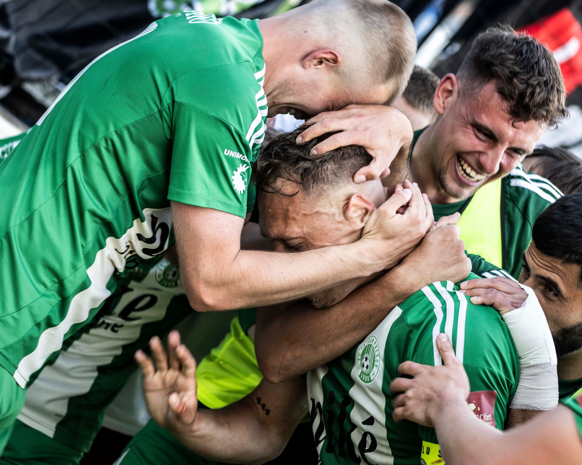 Radosť hráčov FC Tatran Prešov. 