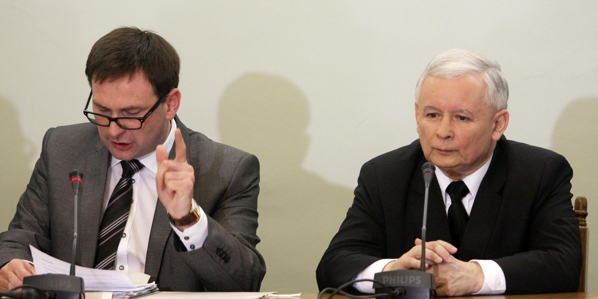 Jarosław Kaczyński i Daniel Obajtek