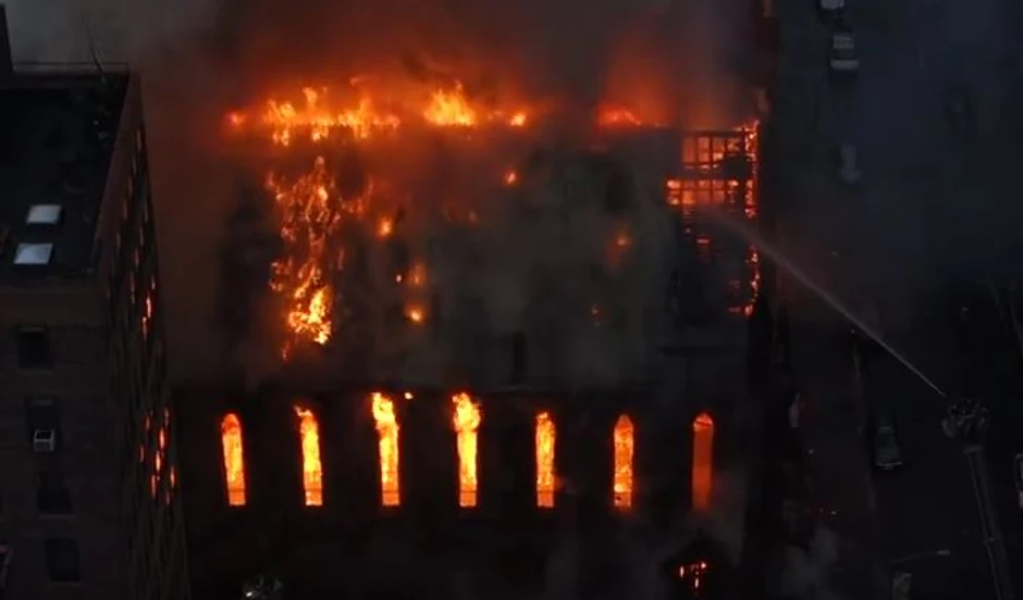 Požar u crkvi Svetog Save u Njujorku