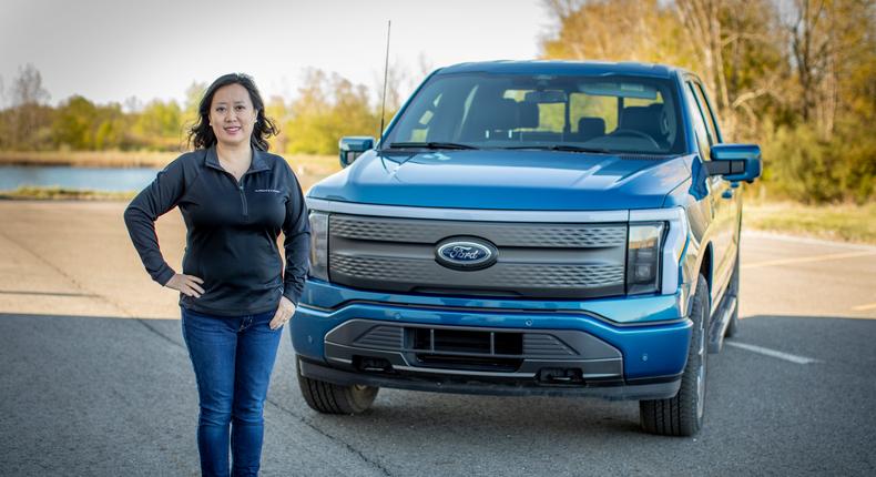 Linda Zhang led the team behind Ford's first all-electric version of its best-selling F-150 truck.