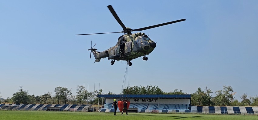 Gašenje požara Kladovo