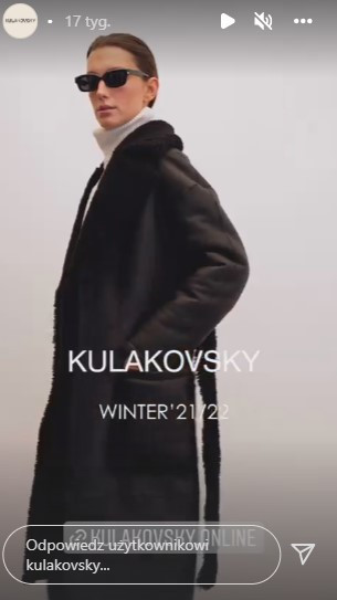 Kolekcja na zimę 2021/2022 (fot. instagram.com/kulakovsky)