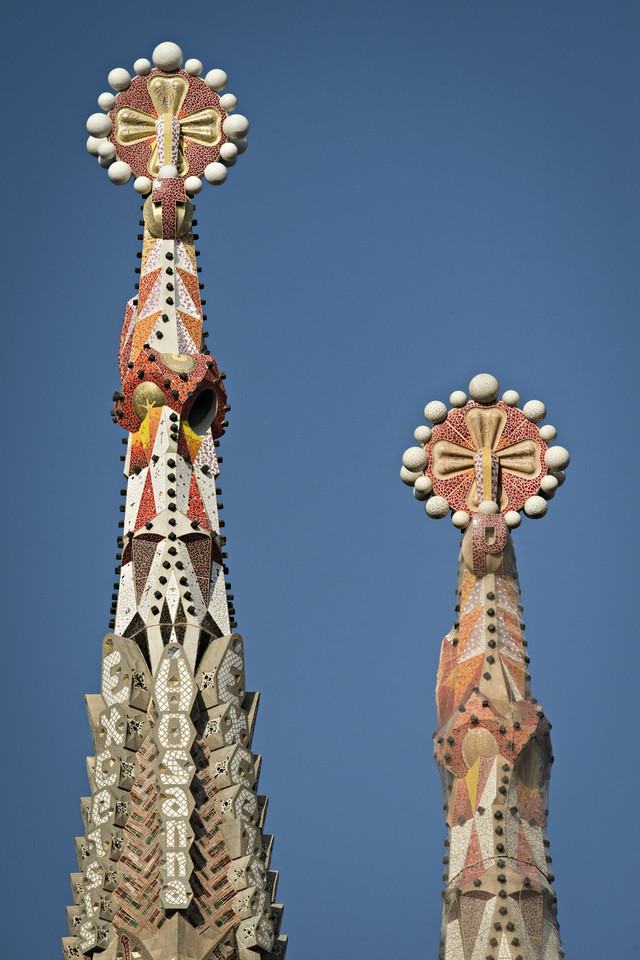 Wieże Świątyni Sagrada Família 