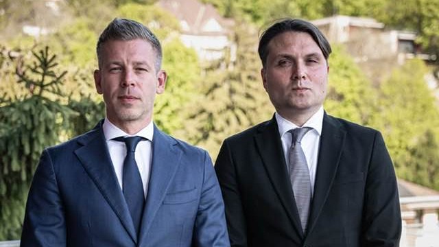 Péter Magyar a šéf Maďarskej aliancie László Gubík