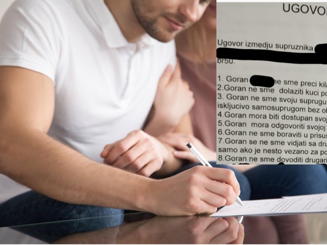 Goranov predbračni ugovor je postao apsolutni hit na društvenim mrežama