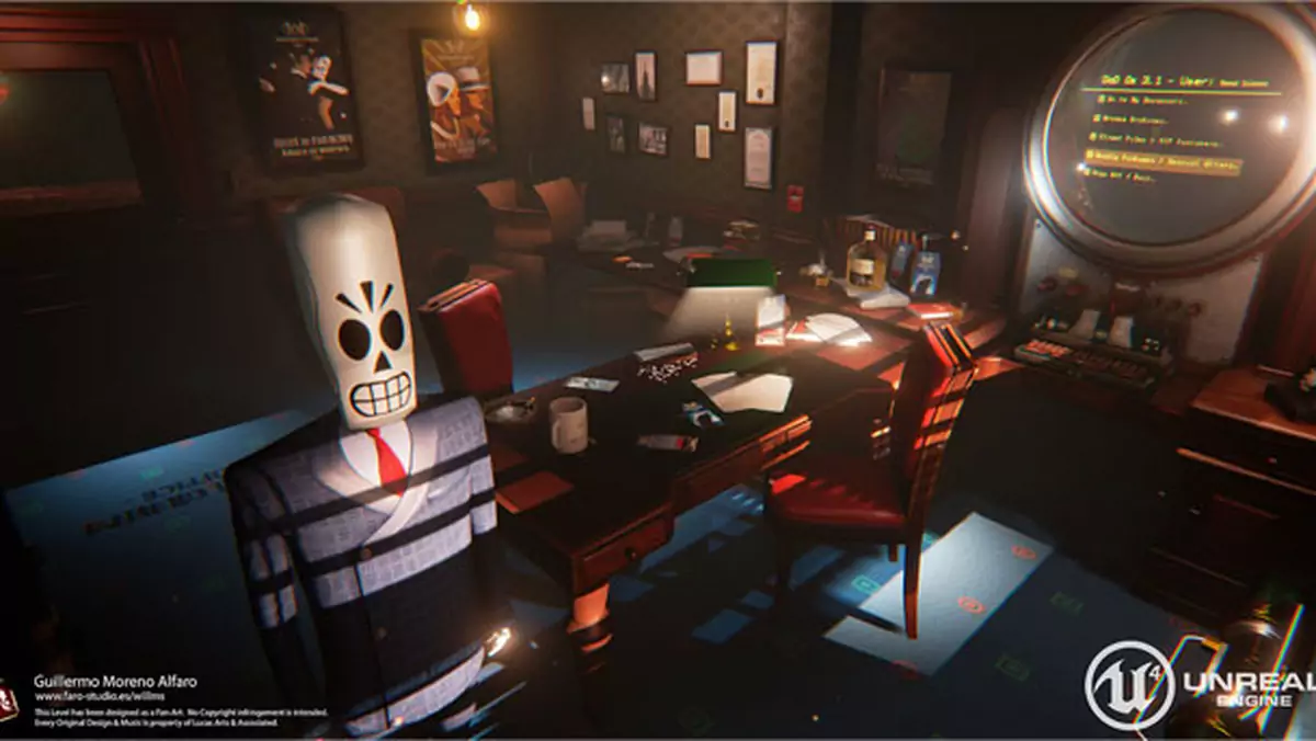 A gdyby tak Grim Fandango przenieść na Unreal Engine 4?