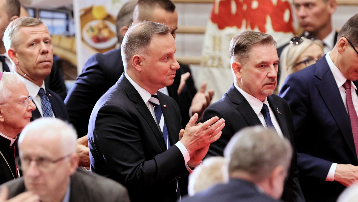 Prezydent RP Andrzej Duda i szef NSZZ Solidarność Piotr Duda podczas XXX Krajowego Zjazdu Delegatów NSZZ “Solidarność