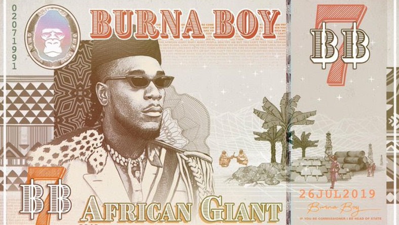 Allbum art for 'African Giant' by Burna Boy. (Spaceship)