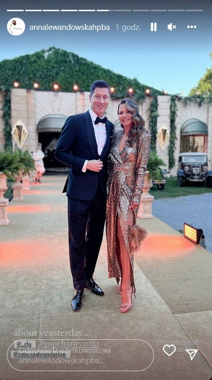 Anna i Robert Lewandowscy na balu charytatywnym