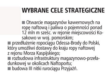 Wybrane cele strategiczne