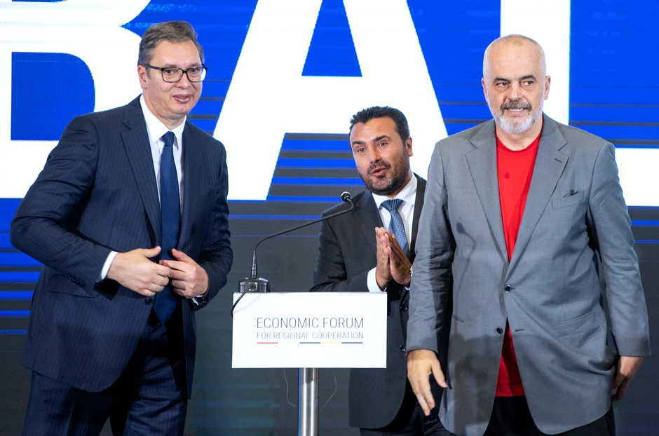 Aleksandar Vučić, Zoran Zaev i Edi Rama u Skoplju