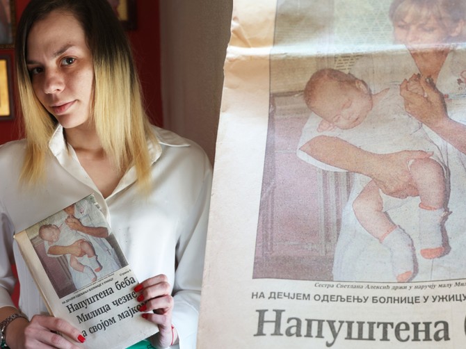 Anđelu je mama ostavila u porodilištu u Užicu, a tekst u novinama promenio joj je život