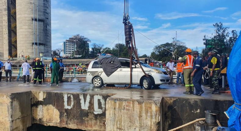 Bodies of Mariam Kighenda and daughter Amanda Mutheu retrieved from their car that plunged from Likoni ferry, 13 days later