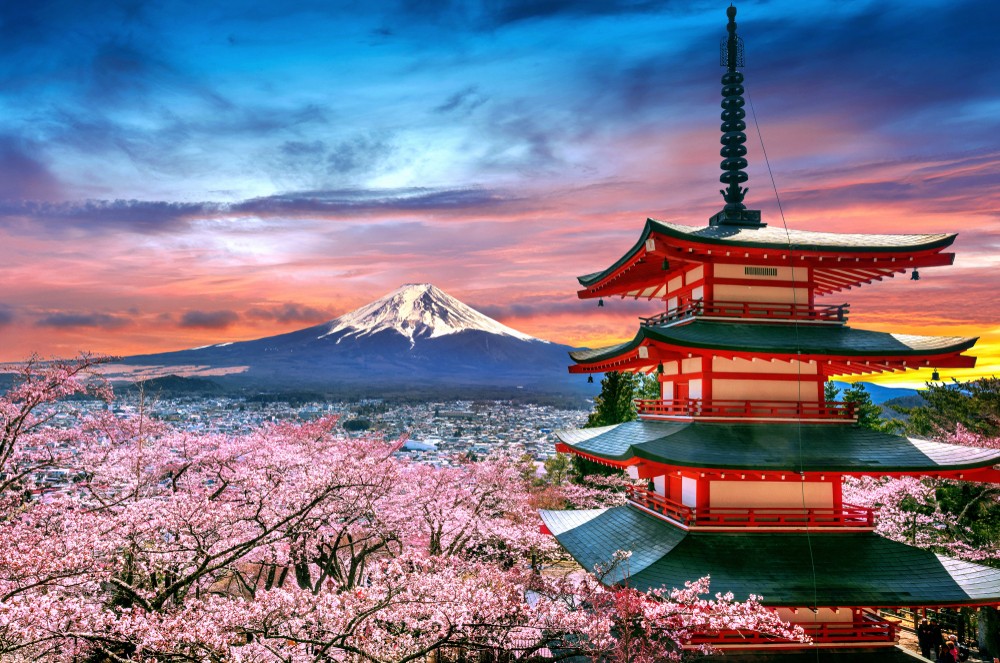 Najvyššia hora Japonska - Fudži
