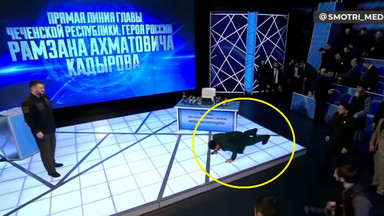Ramzan Kadyrow robi pompki w rosyjskiej TV. "Nic dziwnego, że przegrywają"