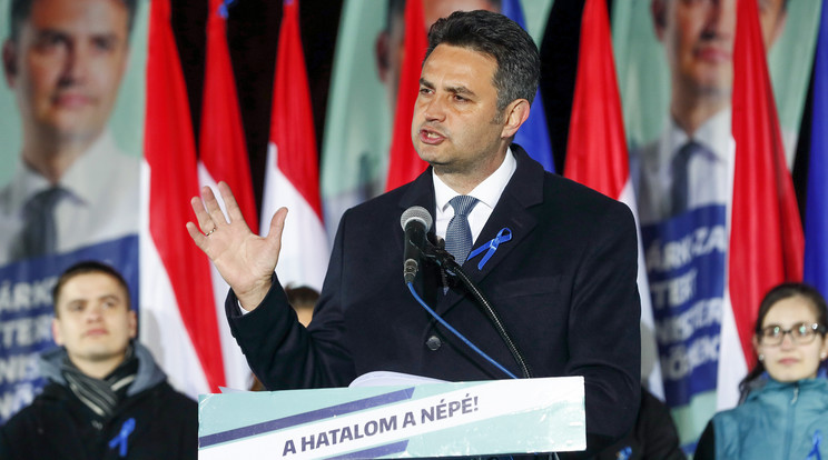 Márki-Zay Péter, az Egységben Magyarországért miniszterelnök-jelöltje sajtótájékoztatót tart. / Fotó: Fuszek Gábor