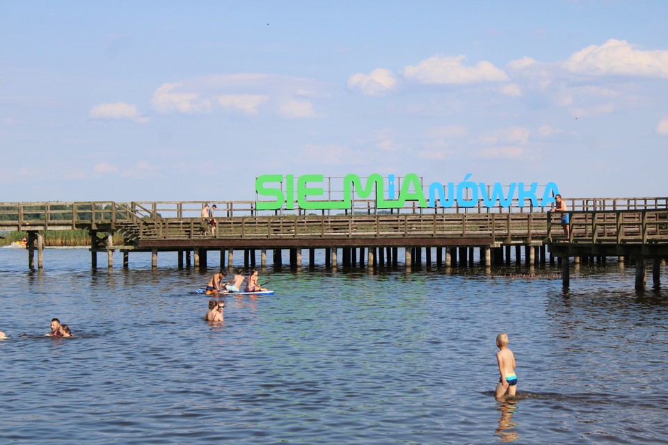 Plaża nad zalewem Siemianówka, Bondary/Rudnia