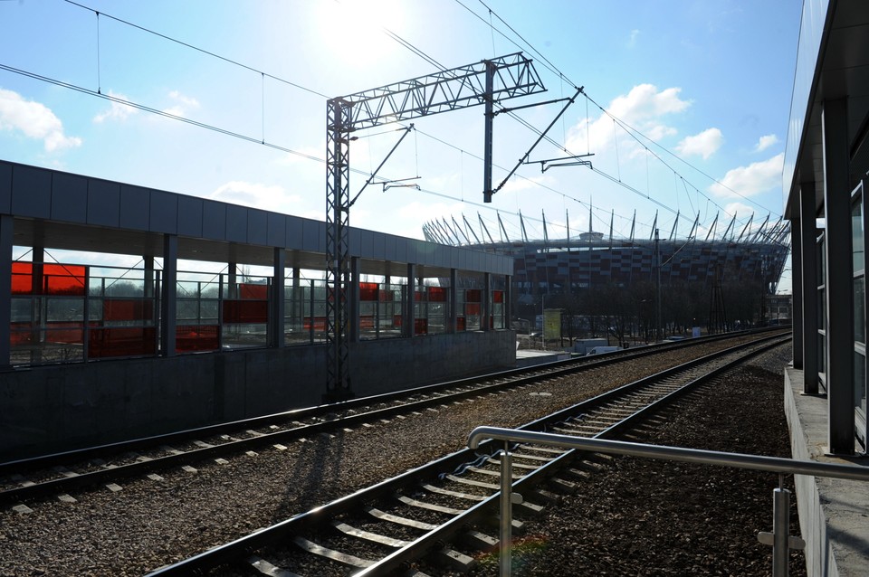 Remont dworca Warszawa Stadion