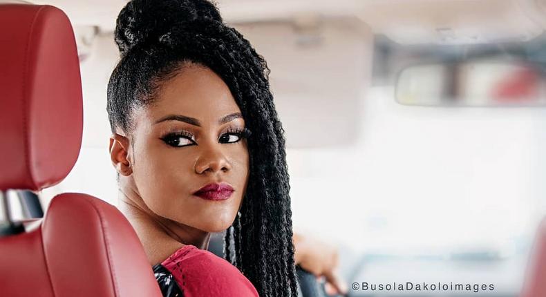 Busola Dakolo has denied demanding for any form of financial compensation from Pastor Fatoyinbo. [Instagram/BusolaDakolo]